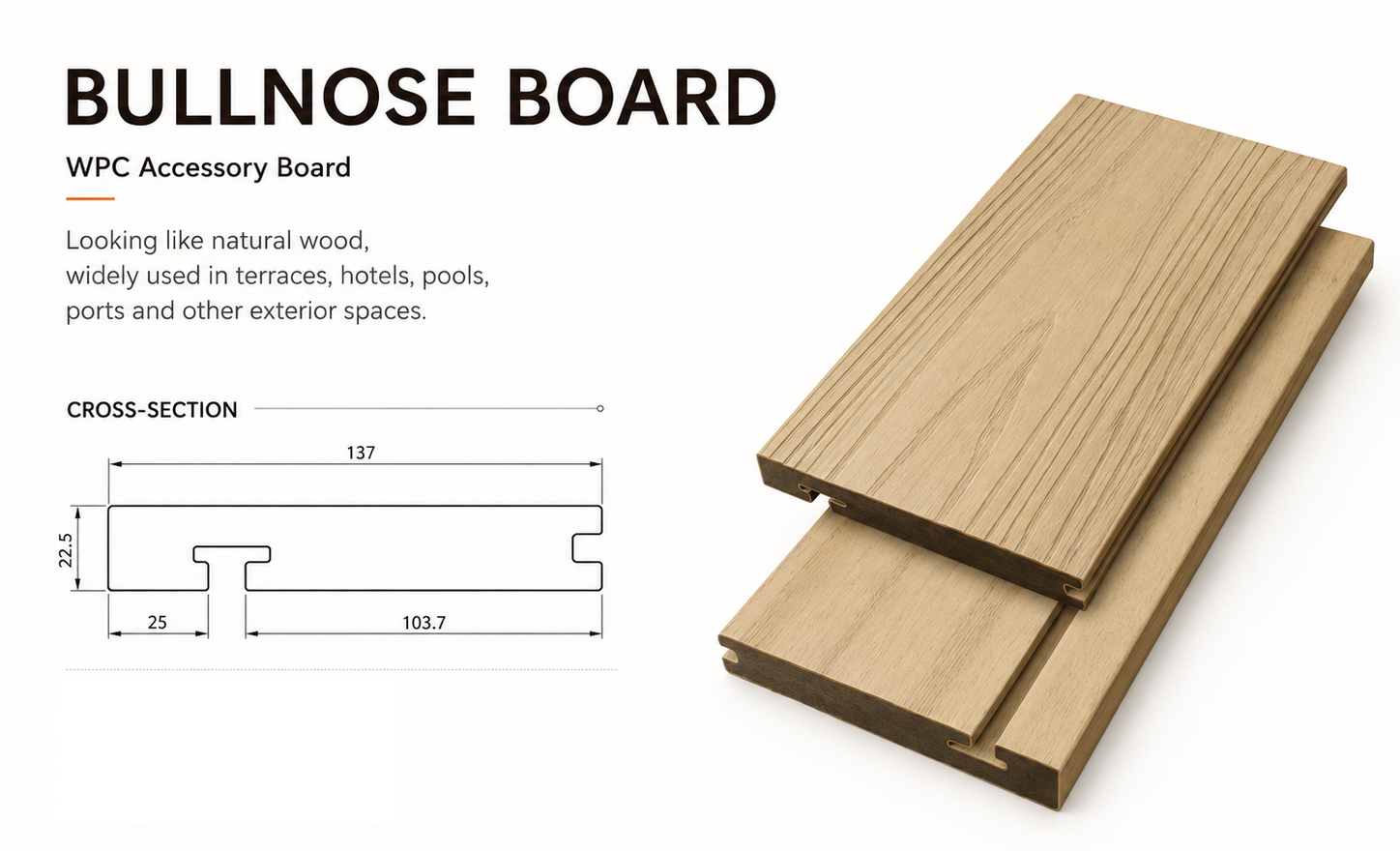 Bullnose Board WPC